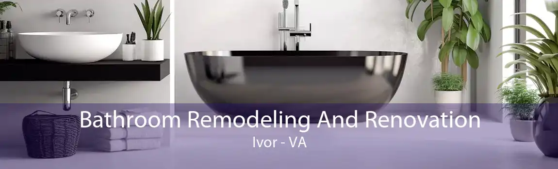 Bathroom Remodeling And Renovation Ivor - VA