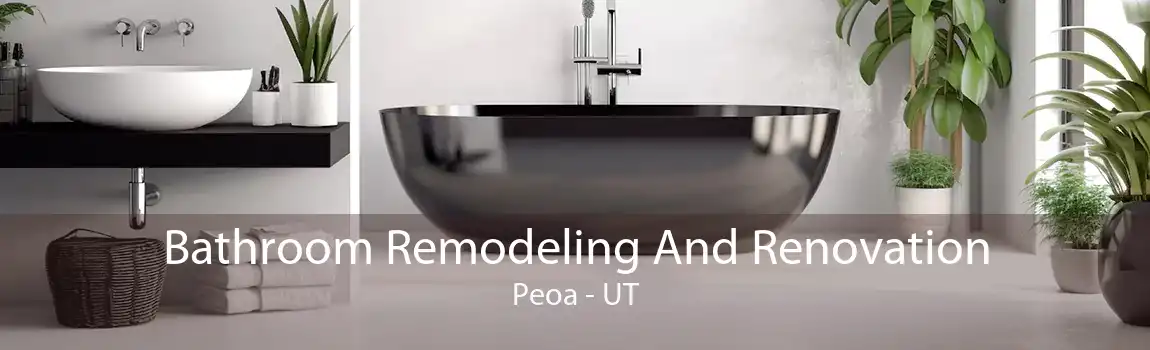 Bathroom Remodeling And Renovation Peoa - UT