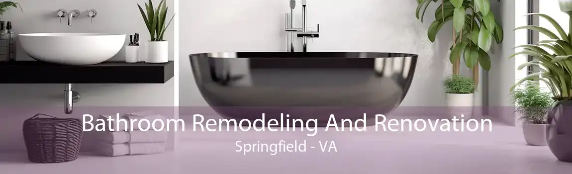 Bathroom Remodeling And Renovation Springfield - VA