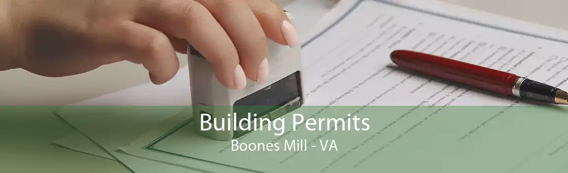  Building Permits Boones Mill - VA