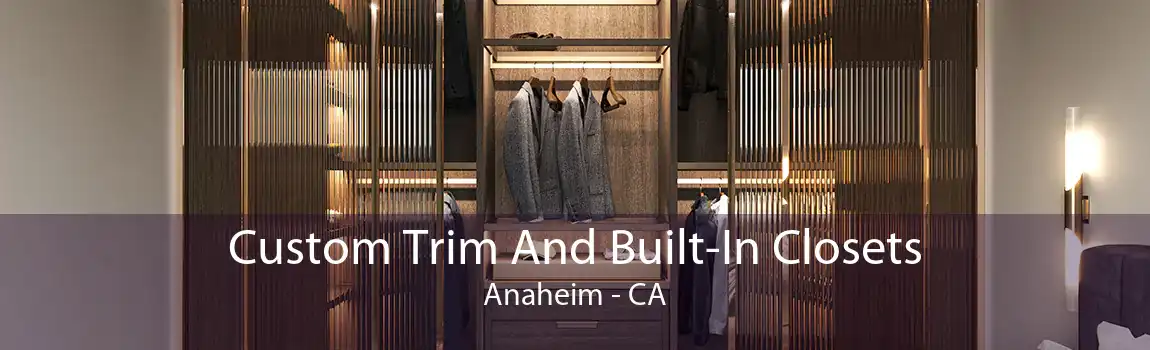 Custom Trim And Built-In Closets Anaheim - CA