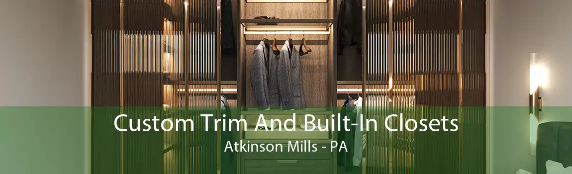 Custom Trim And Built-In Closets Atkinson Mills - PA