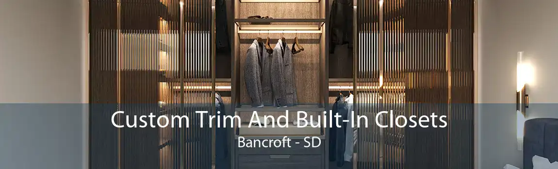 Custom Trim And Built-In Closets Bancroft - SD