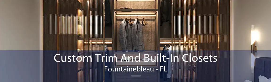 Custom Trim And Built-In Closets Fountainebleau - FL