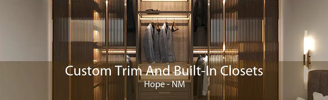 Custom Trim And Built-In Closets Hope - NM