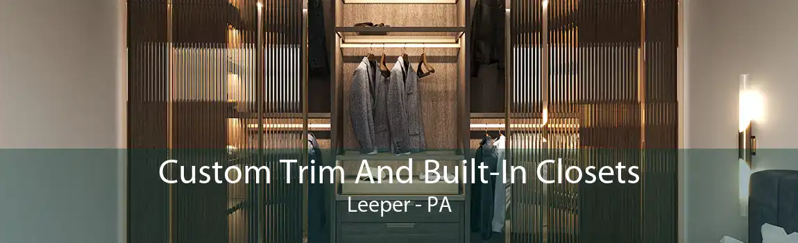 Custom Trim And Built-In Closets Leeper - PA