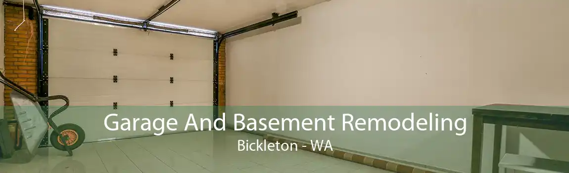Garage And Basement Remodeling Bickleton - WA