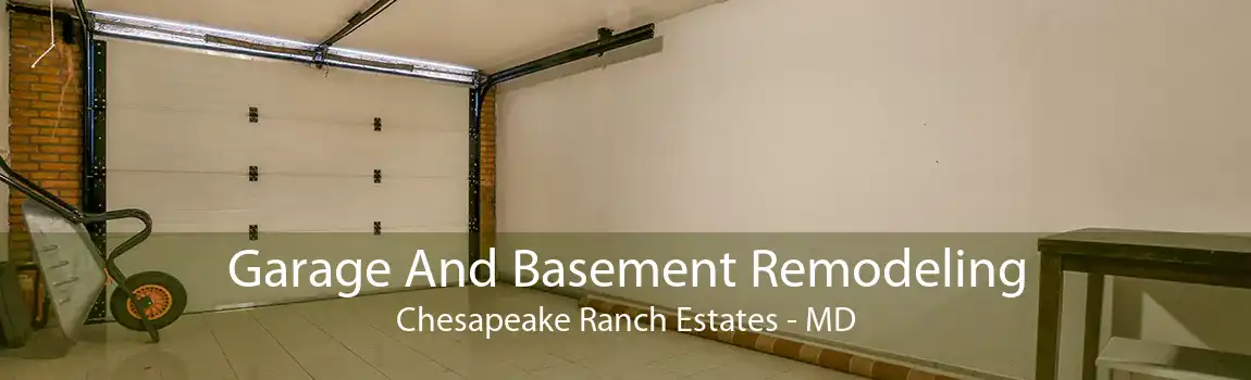 Garage And Basement Remodeling Chesapeake Ranch Estates - MD