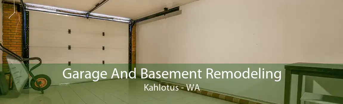 Garage And Basement Remodeling Kahlotus - WA