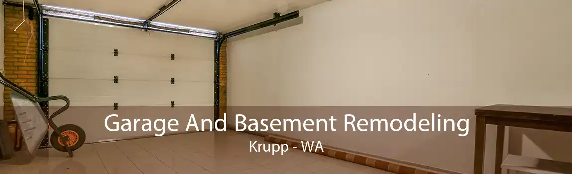 Garage And Basement Remodeling Krupp - WA