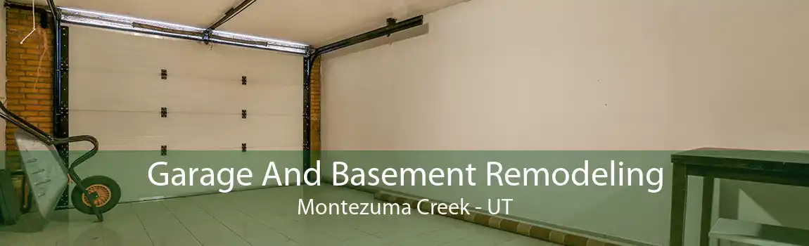 Garage And Basement Remodeling Montezuma Creek - UT