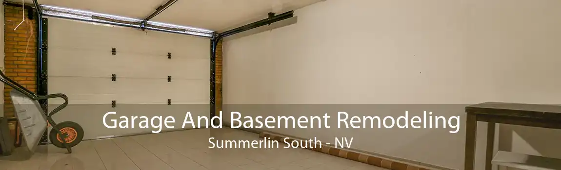 Garage And Basement Remodeling Summerlin South - NV