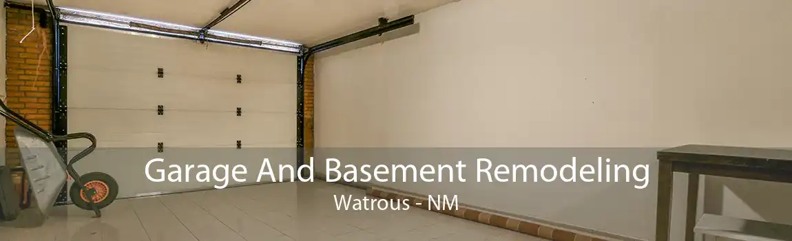 Garage And Basement Remodeling Watrous - NM