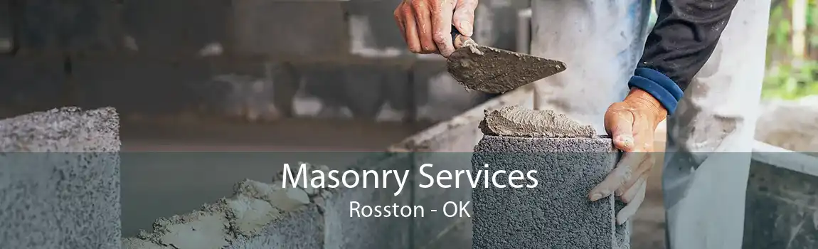 Masonry Services Rosston - OK