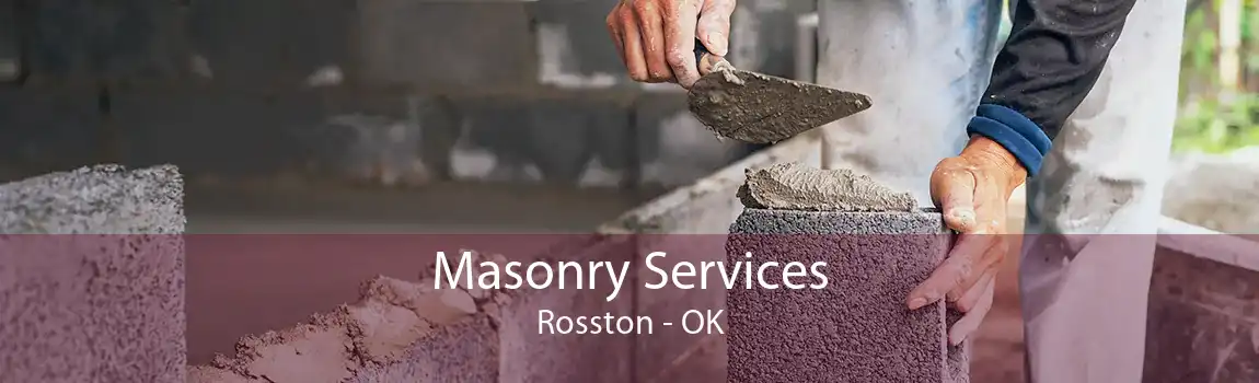 Masonry Services Rosston - OK