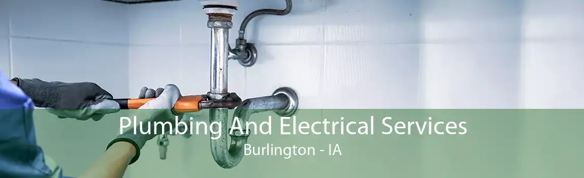 Plumbing And Electrical Services Burlington - IA