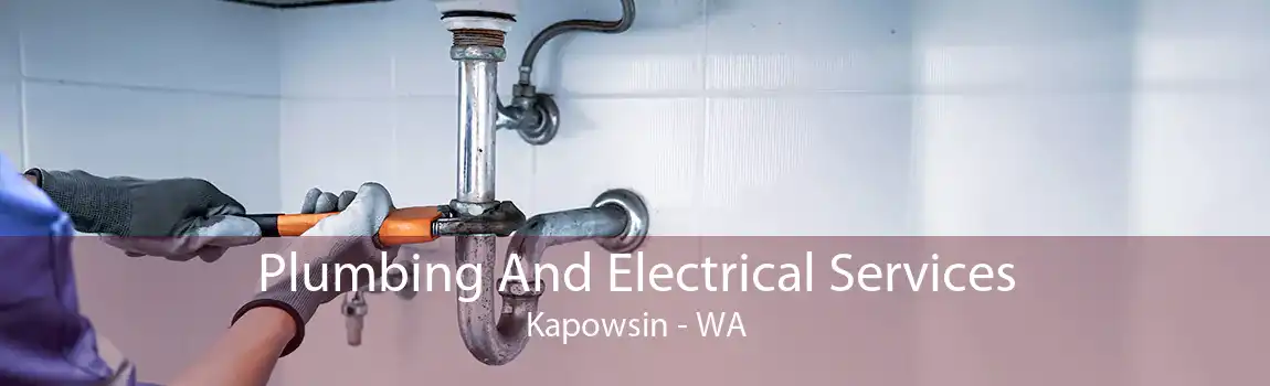 Plumbing And Electrical Services Kapowsin - WA