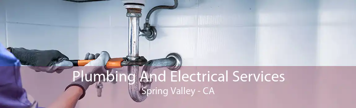 Plumbing And Electrical Services Spring Valley - CA