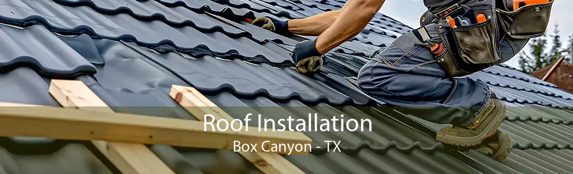 Roof Installation Box Canyon - TX