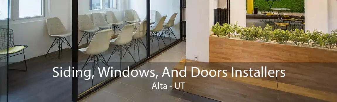 Siding, Windows, And Doors Installers Alta - UT