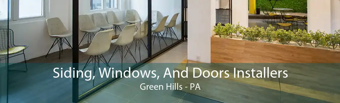 Siding, Windows, And Doors Installers Green Hills - PA